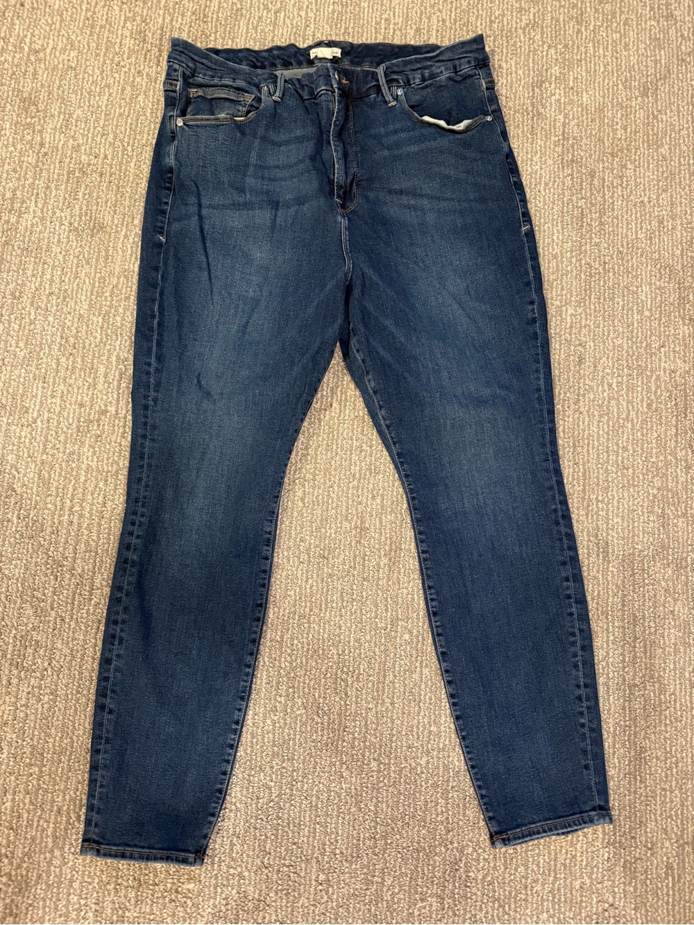 Good American Good Legs Skinny Jeans Size 20 Dark Wash Blue004 High Rise